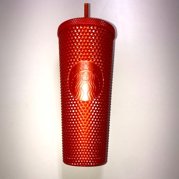 Starbucks 2022 Pearlized studded orange Tumbler - Picture 2 of 4